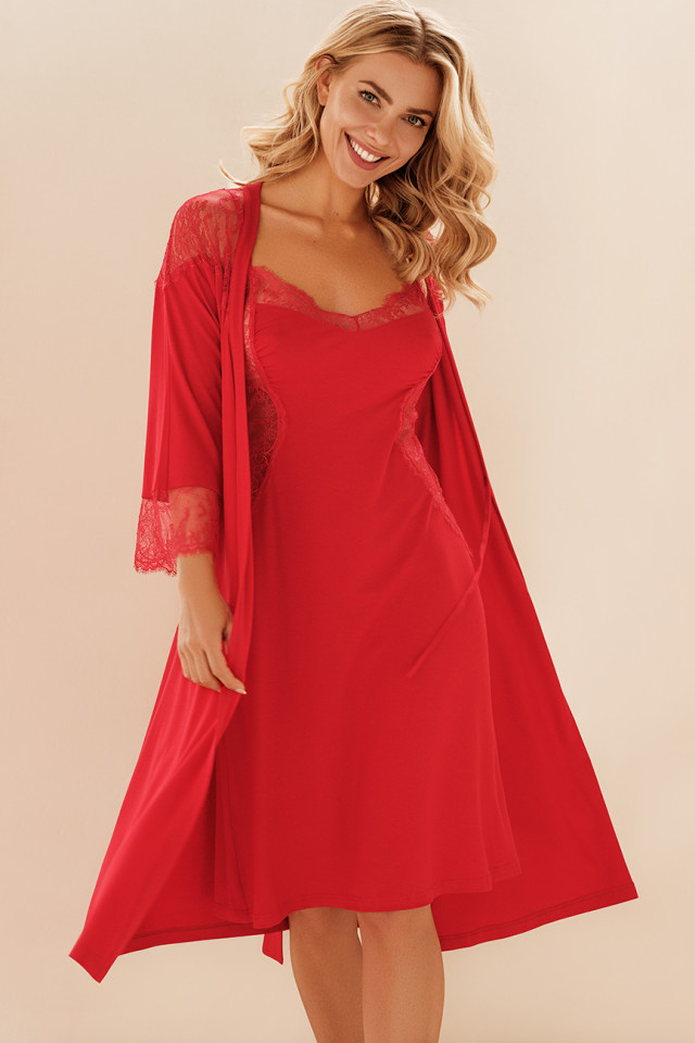 Night robe Passion Color: red